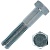 Болт шестигранный М8х110 мм DIN 931 класс 5.8 оцинкованная сталь